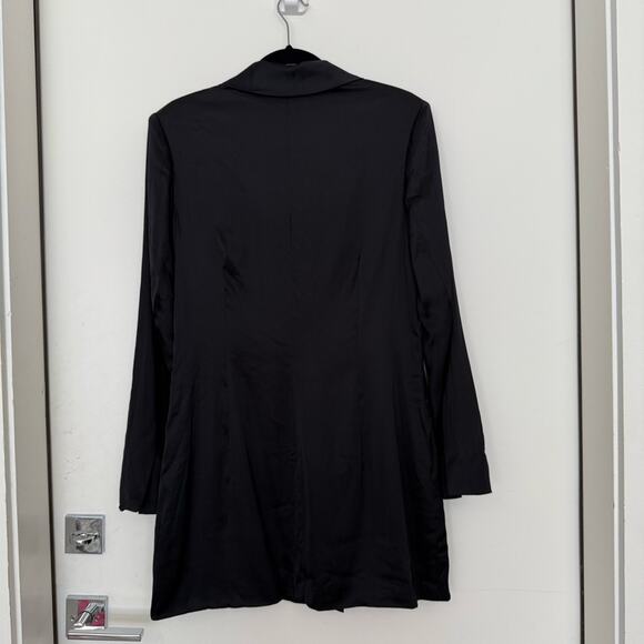 Abercrombie & Fitch Black Satin Jacket - Picture 8 of 8